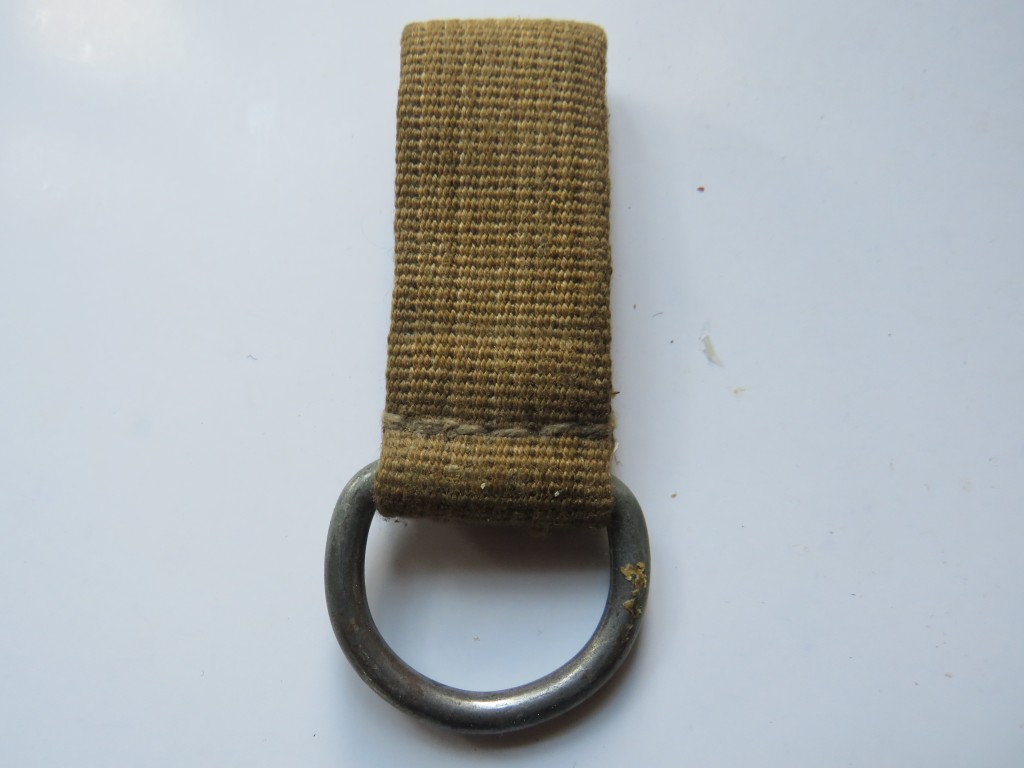 White Leather Belt Loops With D-Rings - Chrome Fittings, For Reenactment & Costume